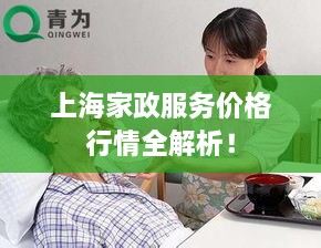 上海家政服務(wù)價格行情全解析！